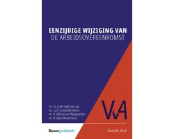 Eenzijdige wijziging van de arbeidsovereenkomst, VvA 47, Sjef de Laat e.a., blauw-rode omslag, tweedehands
