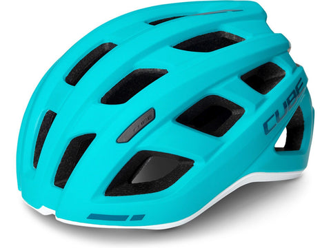 Cube-Fietshelm Road Race – Unisex Racehelm Maat L (58‑62 cm) – Mint‑’n‑White (Nieuw)