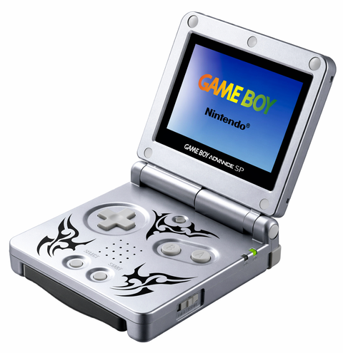 Game Boy Advance SP Console - Tribal Edition/Zilver