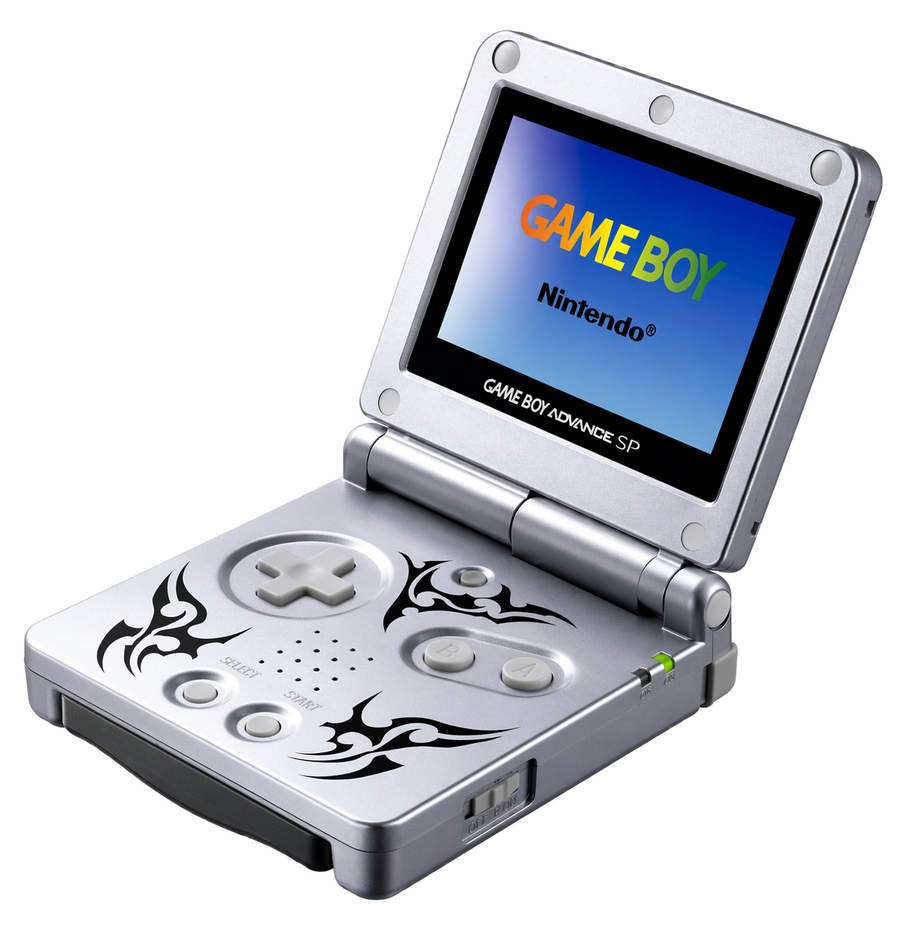 Game Boy Advance SP Console - Tribal Edition/Zilver