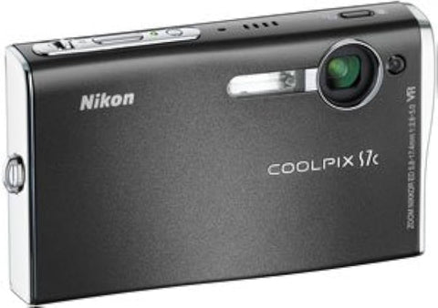 Nikon Coolpix S7c digitale compactcamera, zwart, voorkant, tweedehands