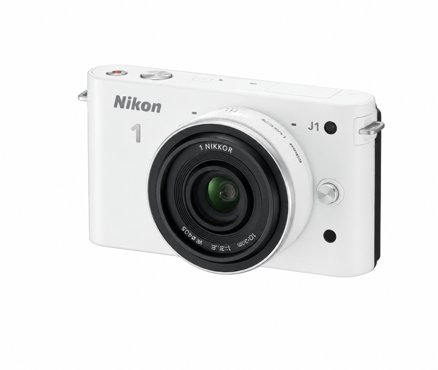 1 J1 Systeemcamera + NIKKOR 10mm f/2.8 Lens - Wit