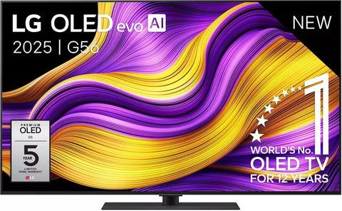 LG-55 inch OLED evo AI G5 4K Smart TV 2025 - OLED55G56LS.AEU (Nieuw)