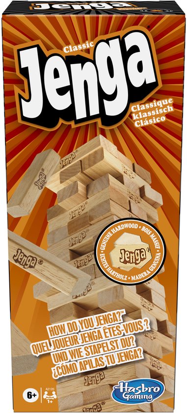 Jenga Classic - 54 hard houten blokken
