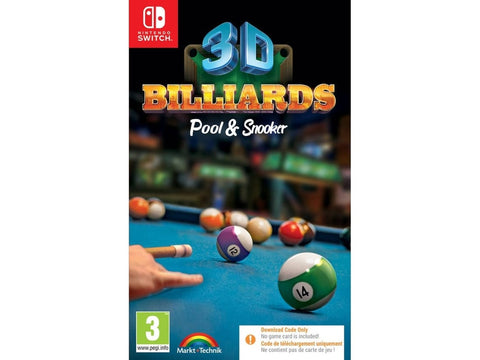 3D Billiards - Pool & Snooker (Code in a Box) Nintendo Switch