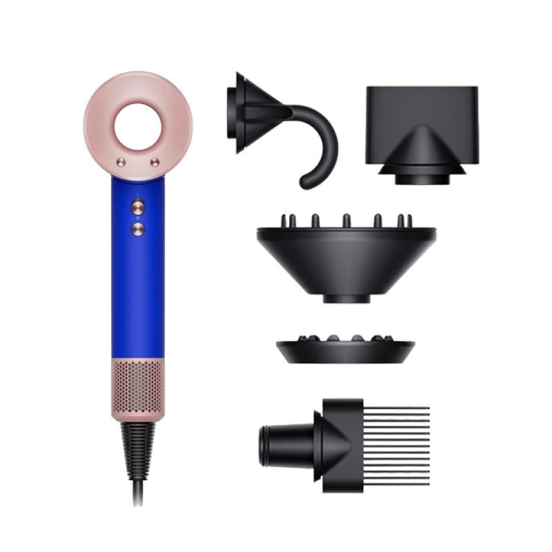 Dyson-Supersonic Föhn Haardroger - HD07 – Blue Blush (5 Opzetstukken)-tweedehands