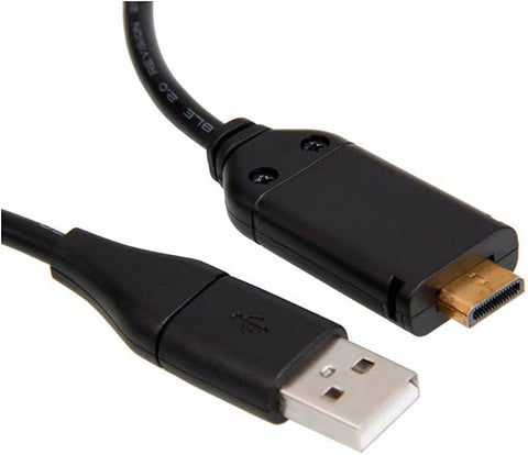 Samsung USB-kabel SUC-C4 voor Digimax NV100HD, NV24HD en TL34HD, zwart, USB-stekker en camerastekker, tweedehands