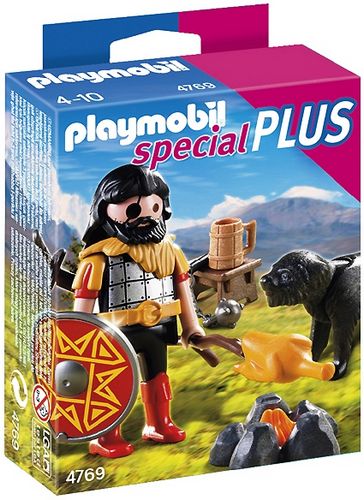 Special Plus Barbaar met Hond en Kampvuur - 4769 (Nieuw)
