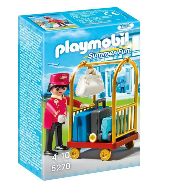 Playmobil-Hotel Bagageservice met Bagagekar en Koffers - 5270 (Nieuw)