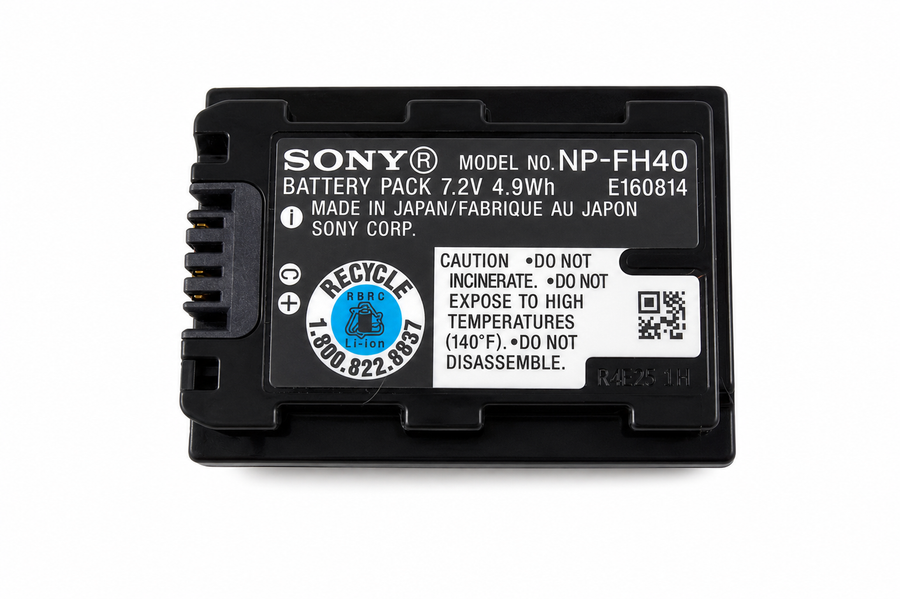 NP-FH40 Accu / Batterij voor Sony Handycam DCR-HC / DCR-DVD-serie