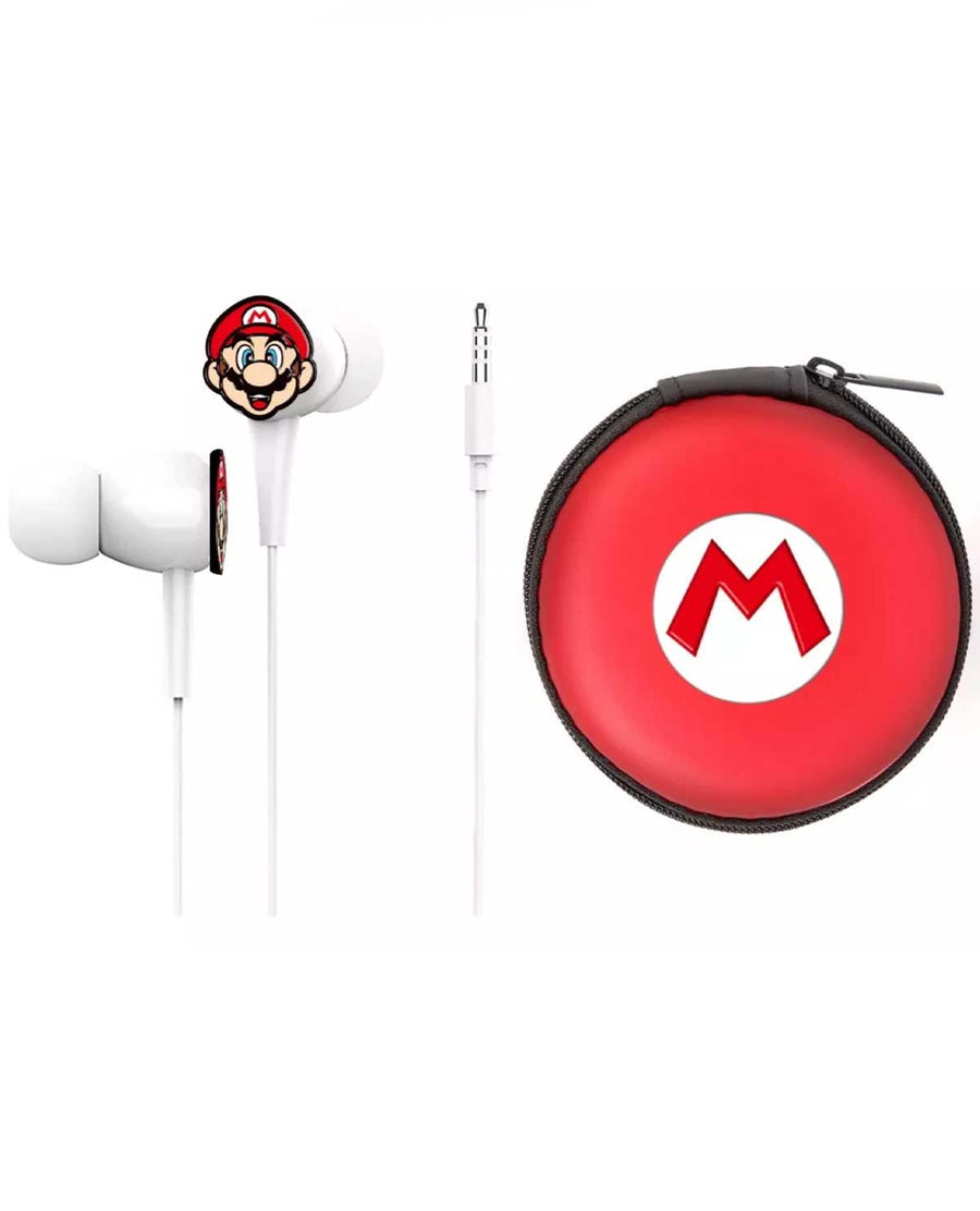 Super Mario In-Ear Oortjes - Mario (Nieuw)