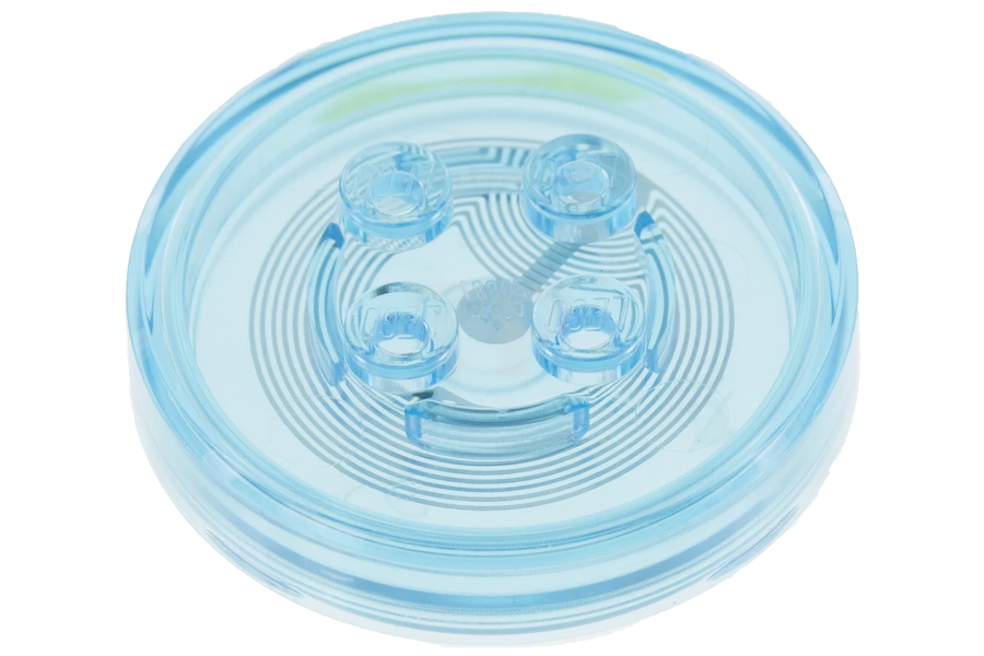 Gadget Algemeen - Losse Toy Tag - Doorzichtig Licht Blauw