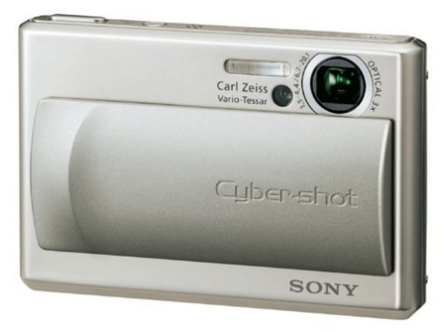 Sony-Cyber-Shot DSC-T1 Digitale Compact Camera - Zilver-tweedehands