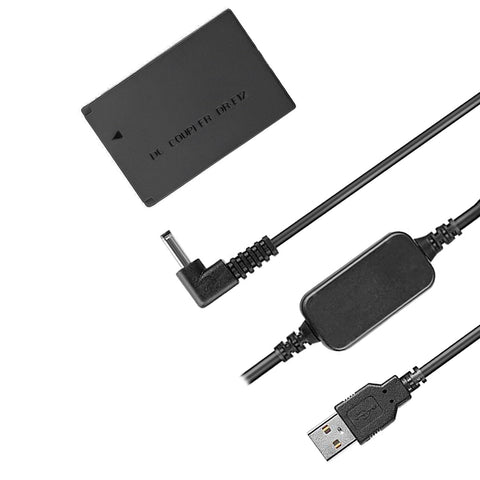 Raeisusp-DC Drive Cable / Dummy Batterij DR-E12 voor Canon EOS M, EOS M2, EOS M10, EOS M50, EOS M50 Mark II, EOS M100 en EOS M200-tweedehands