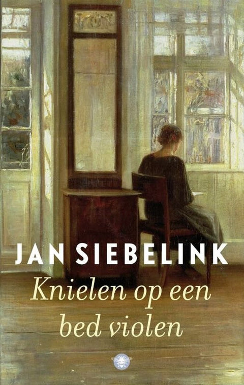 Boek-Knielen Op Een Bed Violen-tweedehands