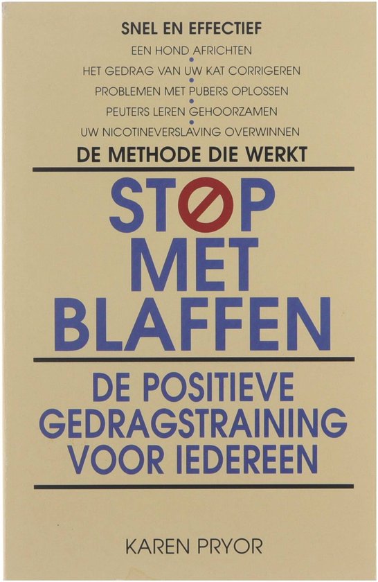 Stop met blaffen