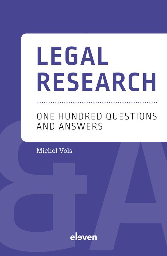 Boek-Q&A Reeks - Legal Research-tweedehands