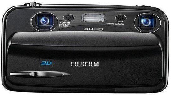 Fujifilm-FinePix Real 3D W3 Digitale Compact Camera - Zwart-tweedehands