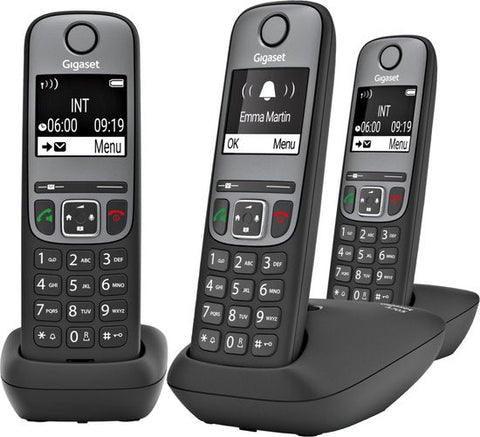 A705 Trio DECT draadloze telefoon - 3 handsets zwart