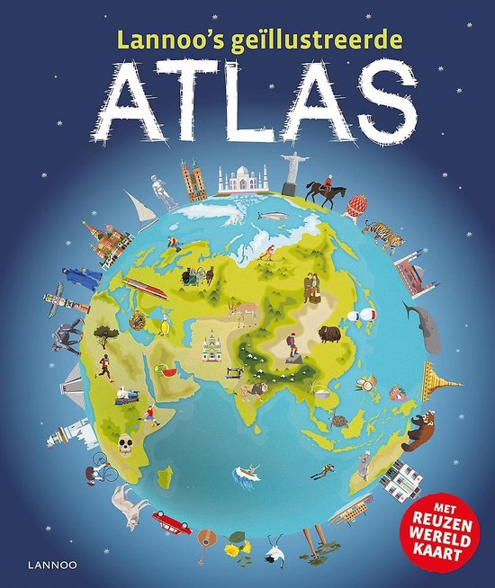 Boek-Lannoo's geïllustreerde atlas-tweedehands