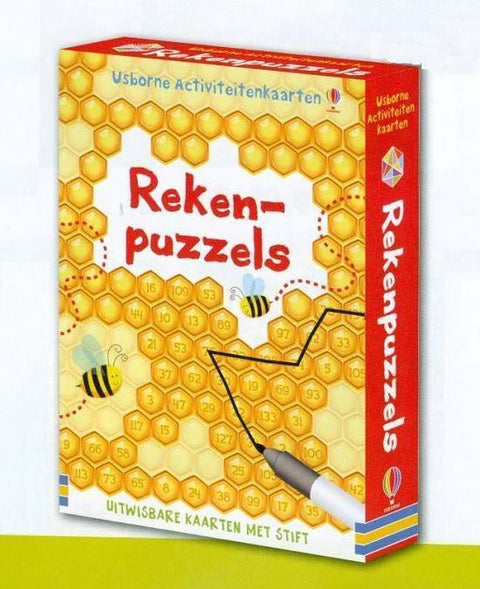 Boek-Activiteitenkaarten- Rekenpuzzels-tweedehands