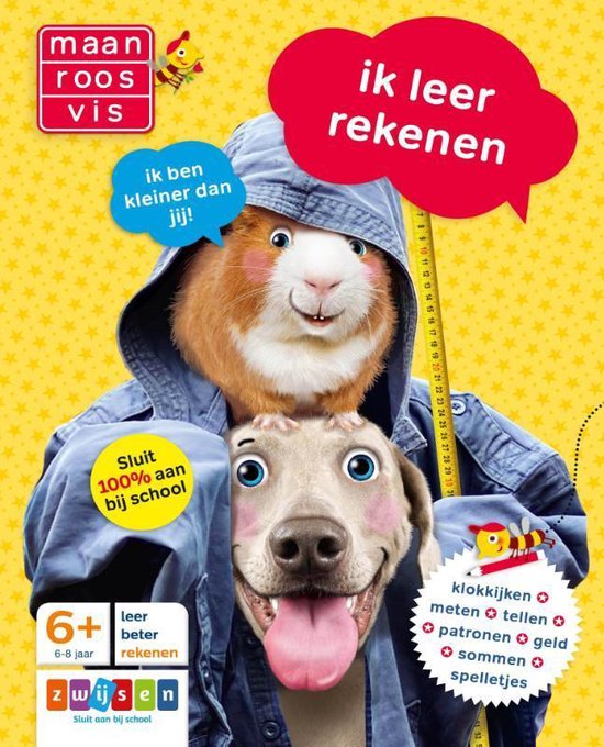 Maan roos vis - Ik leer rekenen 6-8 jaar
