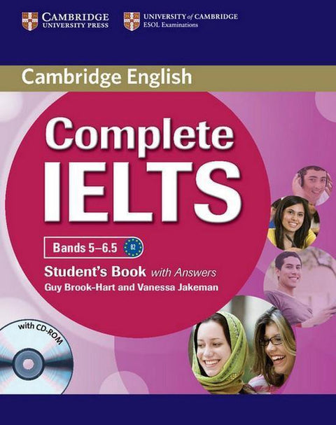 Boek-Complete IELTS Bands 5-6.5 B2 student's book with answers +-tweedehands