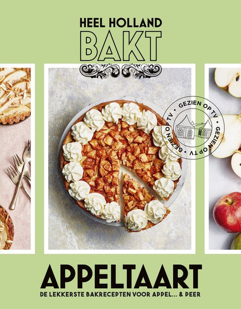 Heel Holland Bakt Appeltaart, de lekkerste bakrecepten voor appel en peer, boekomslag voorkant, tweedehands