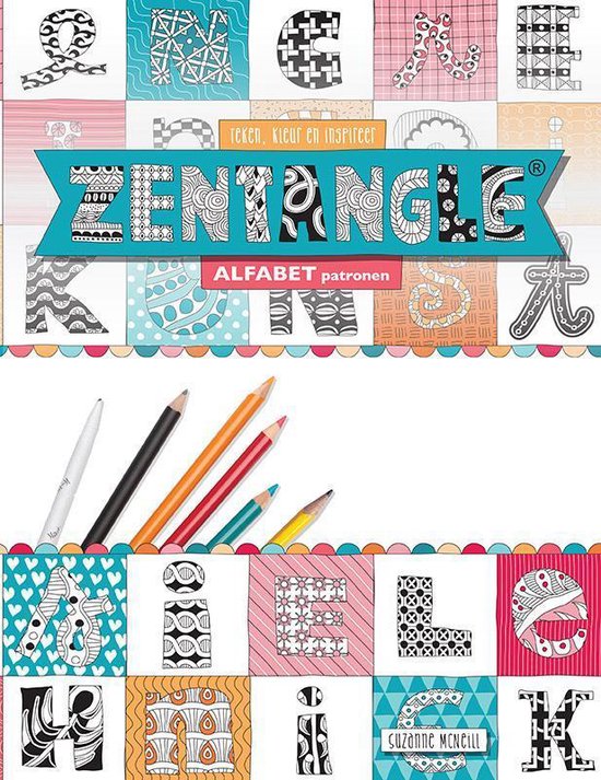 Boek-Zentangle - Alfabet patronen-tweedehands