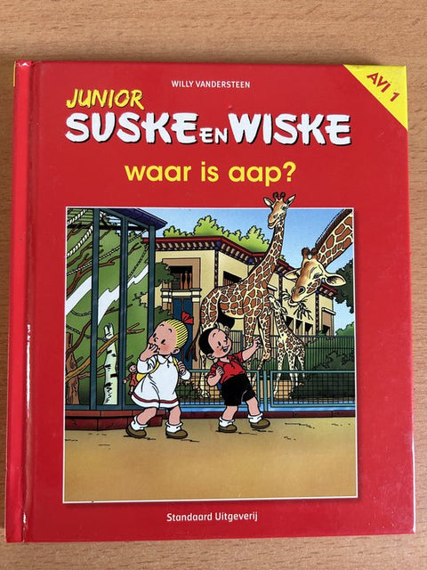 Boek-Klein Suske En Wiske Aap Is Weg-tweedehands