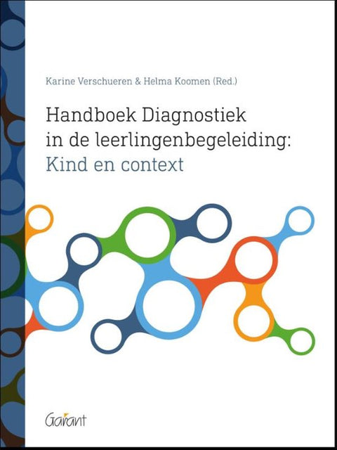 Handboek diagnostiek in de leerlingenbegeleiding, Verschueren en Koomen, boekomslag voorkant met gekleurde cirkels