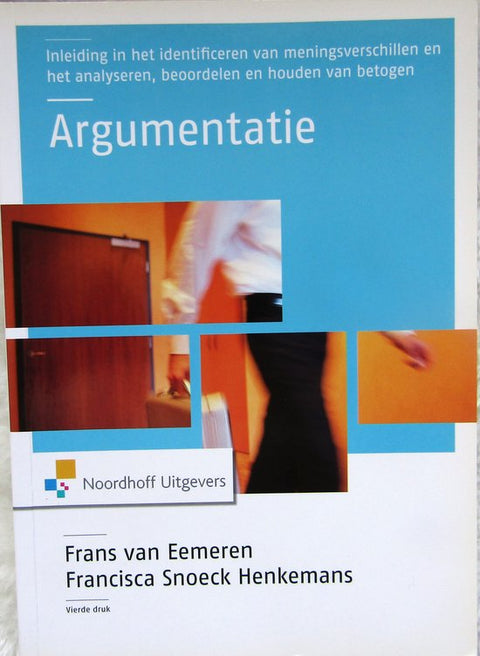 Argumentatie, vierde druk, Frans van Eemeren en Francisca Snoeck Henkemans, blauwe omslag, tweedehands