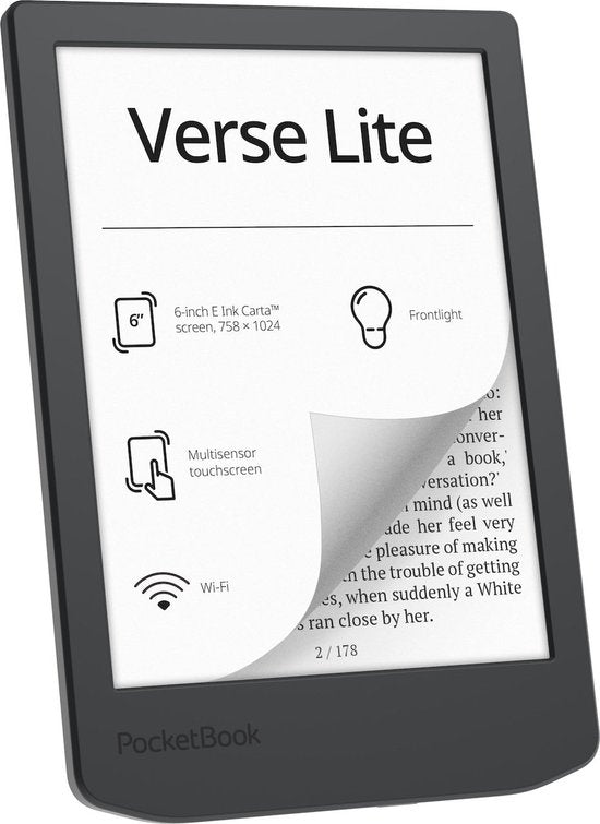 PocketBook-Verse Lite - 6-inch E-Reader - Zwart-tweedehands