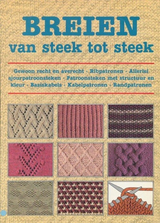 Boek-Breien van steek tot steek-tweedehands