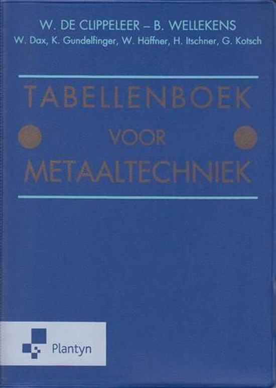 Boek-Tabellenboek voor metaaltechniek-tweedehands