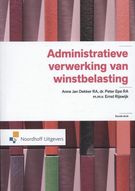 Boek-Administratieve verwerking van winstbelasting-tweedehands