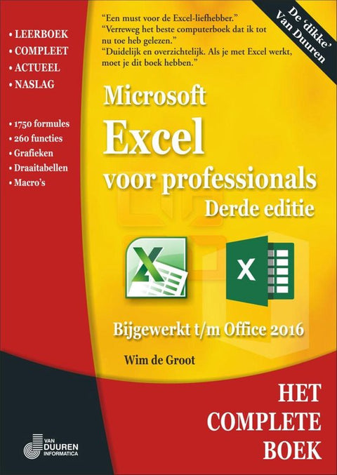 Het complete boek - Excel voor professionals