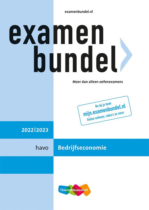 Boek-Examenbundel havo Bedrijfseconomie 2022/2023-tweedehands