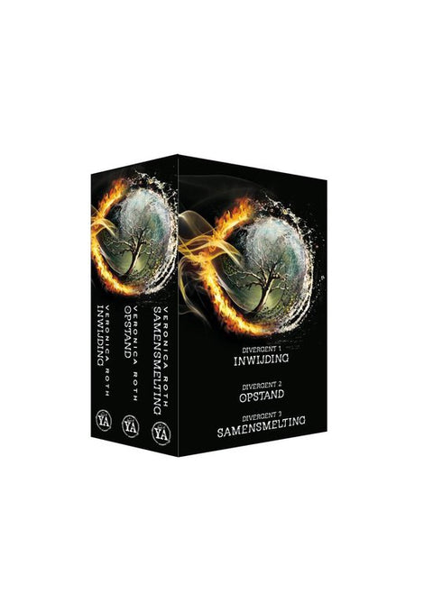 Boek-Divergent - Divergent 1 Inwijding ; Divergent 2 ; Opstand ; Divergent 3 Samensmelting-tweedehands