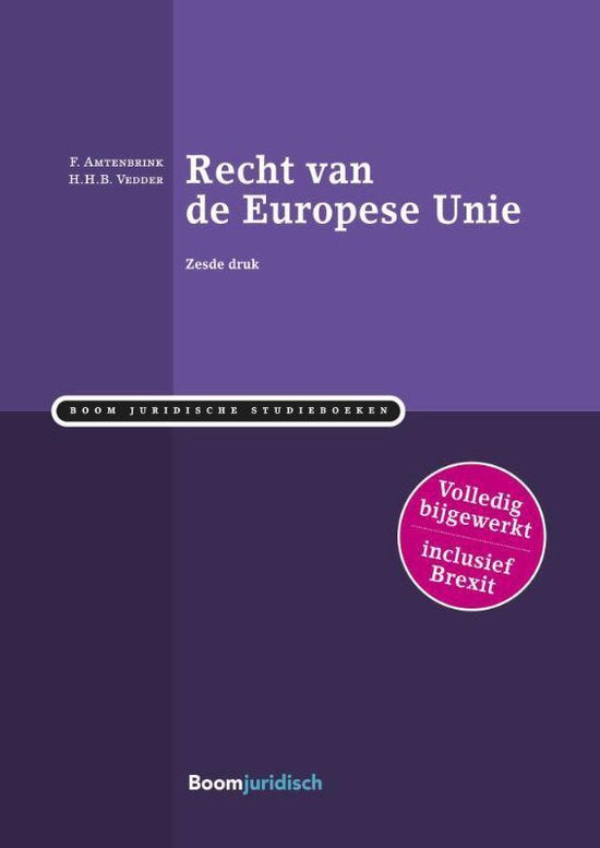 Boek-Boom Juridische studieboeken - Recht van de Europese Unie-tweedehands