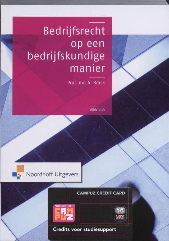 Boek-Bedrijfsrecht op een bedrijfskundige manier-tweedehands