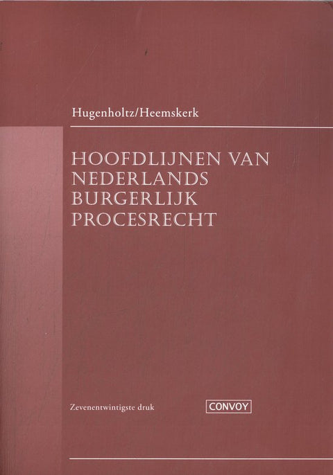 Boek-Hoofdlijnen van Nederlands burgerlijk procesrecht-tweedehands