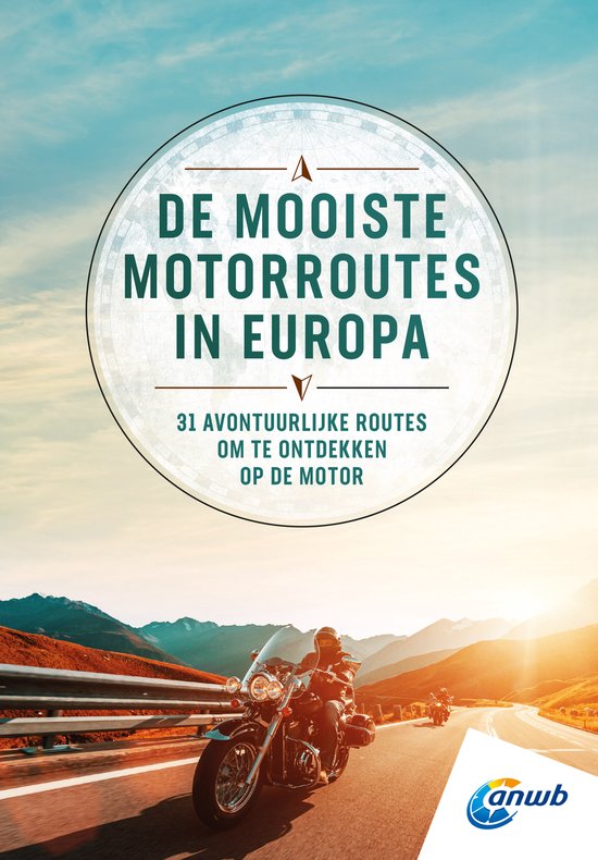 Boek-De mooiste Motorroutes in Europa-tweedehands