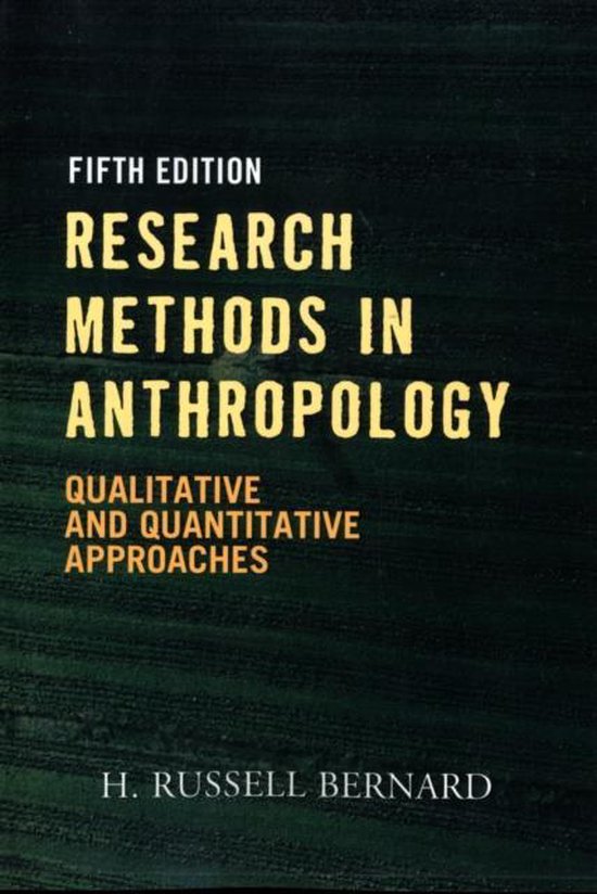 Boek-Research Methods In Anthropology-tweedehands