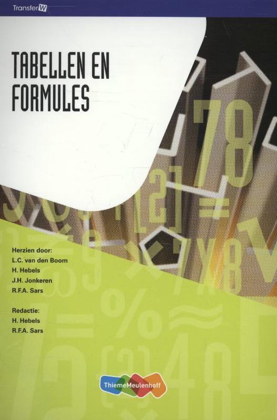 Boek-Tabellen en formules-tweedehands