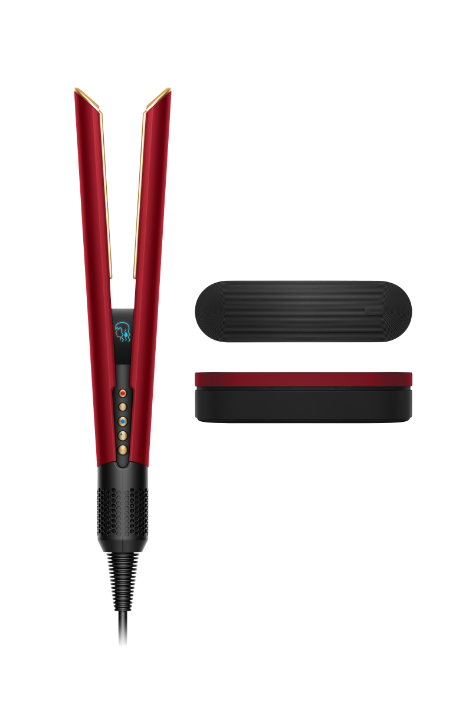 Dyson-Airstrait Stijltang - Red Velvet/Goud (Incl. Case)-tweedehands