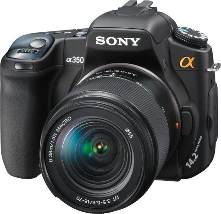 Alpha DSLR-A350 Spiegelreflexcamera + DT 18-70mm f/3.5-5.6 Lens - Zwart (In doos)