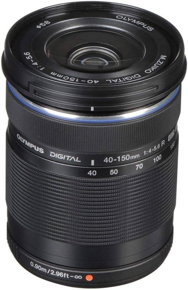 Olympus-M.Zuiko Digital ED 40‑150mm f/4.0‑5.6 R (Telezoom voor Micro Four Thirds) - Zwart-tweedehands
