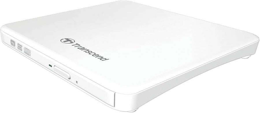 Transcend-Externe DVD Writer / CD Brander TS8XDVDS-W voor Laptop en Desktop - Wit (Nieuw)