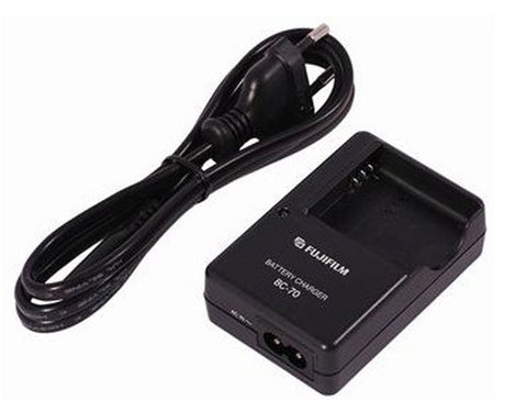 Fujifilm BC-70 acculader voor NP-70, zwart, met netsnoer, tweedehands